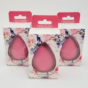 3-Pack Revive Make-up Blending Beauty Sponge Applicator Teardrop Pink
